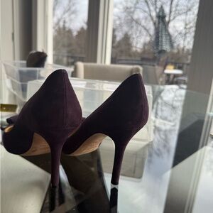 Saks Fifth Avenue Deep Purple Heels